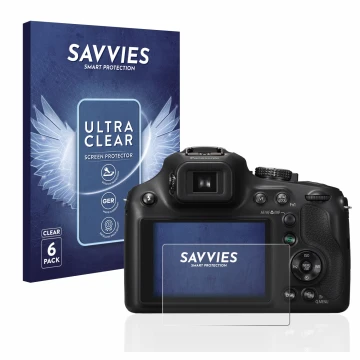 Parte frontale di una confezione del prodotto con il logo del marchio Savvies. Accanto è raffigurato il dispositivo Panasonic 