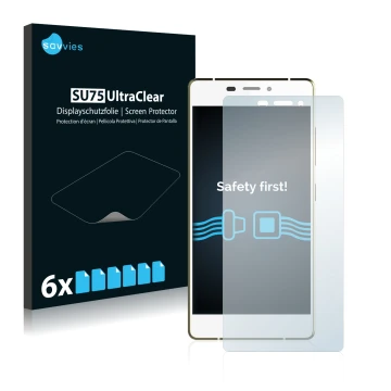 Parte frontale di una confezione del prodotto con il logo del marchio Savvies. Accanto è raffigurato il dispositivo Gionee Eli