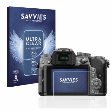 Parte frontale di una confezione del prodotto con il logo del marchio Savvies. Accanto è raffigurato il dispositivo Panasonic 