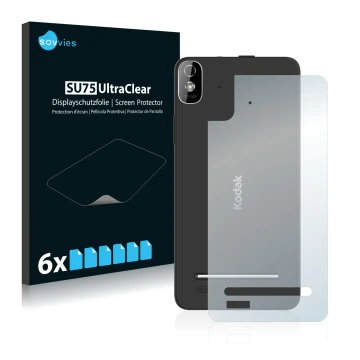 Parte frontale di una confezione del prodotto con il logo del marchio Savvies. Accanto è raffigurato il dispositivo Kodak IM5 