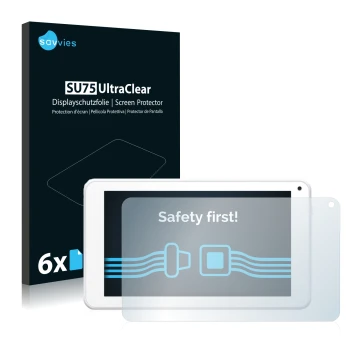 Parte frontale di una confezione del prodotto con il logo del marchio Savvies. Accanto è raffigurato il dispositivo BigBen Uni