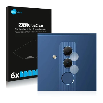 Parte frontale di una confezione del prodotto con il logo del marchio Savvies. Accanto è raffigurato il dispositivo Huawei Mat