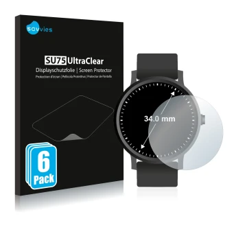 Parte frontale di una confezione del prodotto con il logo del marchio Savvies. Accanto è raffigurato il dispositivo Circolare 