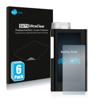 Parte frontale di una confezione del prodotto con il logo del marchio Savvies. Accanto è raffigurato il dispositivo Mylife Yps