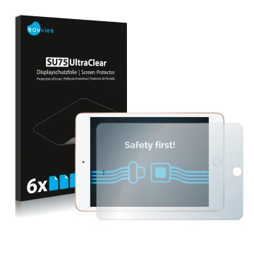 Parte frontale di una confezione del prodotto con il logo del marchio Savvies. Accanto è raffigurato il dispositivo Apple iPad