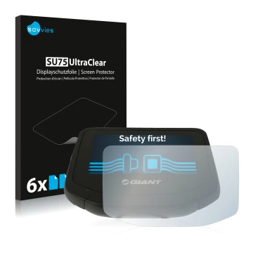 Parte frontale di una confezione del prodotto con il logo del marchio Savvies. Accanto è raffigurato il dispositivo Giant Ride