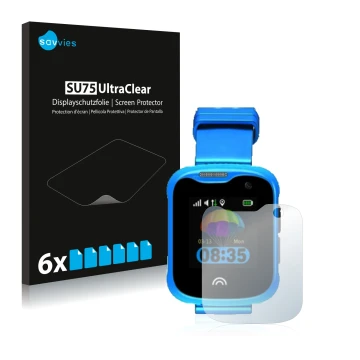 Parte frontale di una confezione del prodotto con il logo del marchio Savvies. Accanto è raffigurato il dispositivo KiDSnav Ul