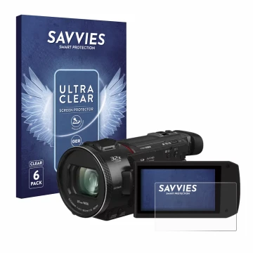 Parte frontale di una confezione del prodotto con il logo del marchio Savvies. Accanto è raffigurato il dispositivo Panasonic 