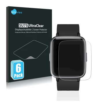 Parte frontale di una confezione del prodotto con il logo del marchio Savvies. Accanto è raffigurato il dispositivo Letsfit Fi