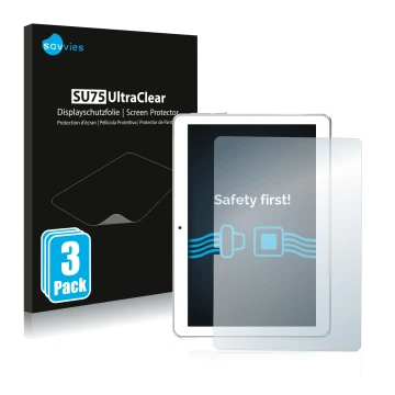 Parte frontale di una confezione del prodotto con il logo del marchio Savvies. Accanto è raffigurato il dispositivo Toscido X1