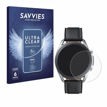 Parte frontale di una confezione del prodotto con il logo del marchio Savvies. Accanto è raffigurato il dispositivo Samsung Ga
