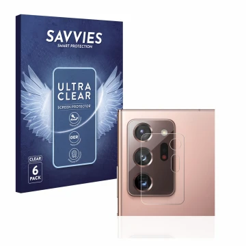 Parte frontale di una confezione del prodotto con il logo del marchio Savvies. Accanto è raffigurato il dispositivo Samsung Ga
