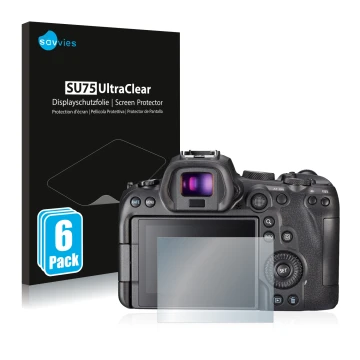 Parte frontale di una confezione del prodotto con il logo del marchio Savvies. Accanto è raffigurato il dispositivo Sony A7S I