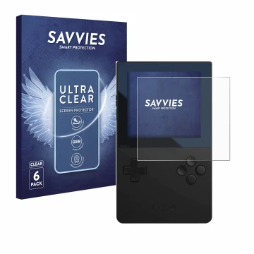 Parte frontale di una confezione del prodotto con il logo del marchio Savvies. Accanto è raffigurato il dispositivo Analogue P