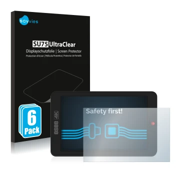 Parte frontale di una confezione del prodotto con il logo del marchio Savvies. Accanto è raffigurato il dispositivo Osee G7 co