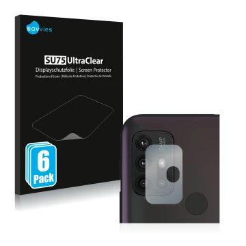 Parte frontale di una confezione del prodotto con il logo del marchio Savvies. Accanto è raffigurato il dispositivo Motorola M