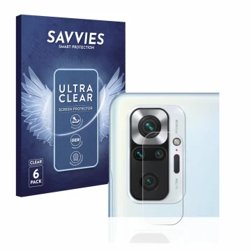 Parte frontale di una confezione del prodotto con il logo del marchio Savvies. Accanto è raffigurato il dispositivo Xiaomi Red