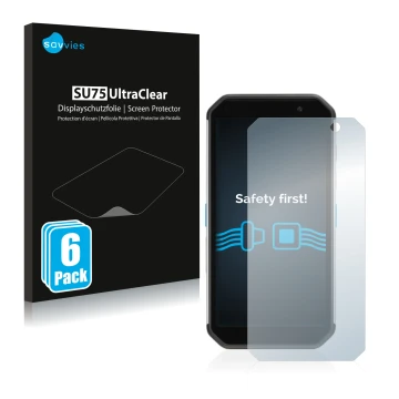 Parte frontale di una confezione del prodotto con il logo del marchio Savvies. Accanto è raffigurato il dispositivo Almex AiM 