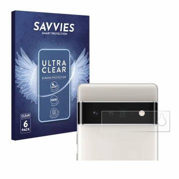 Parte frontale di una confezione del prodotto con il logo del marchio Savvies. Accanto è raffigurato il dispositivo Google Pix