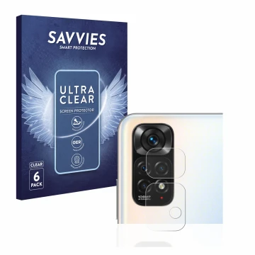 Parte frontale di una confezione del prodotto con il logo del marchio Savvies. Accanto è raffigurato il dispositivo Xiaomi Red