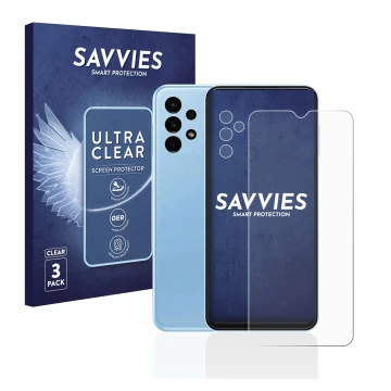 Parte frontale di una confezione del prodotto con il logo del marchio Savvies. Accanto è raffigurato il dispositivo Samsung Ga