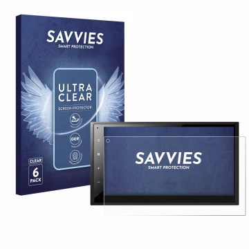 Parte frontale di una confezione del prodotto con il logo del marchio Savvies. Accanto è raffigurato il dispositivo Pioneer DM