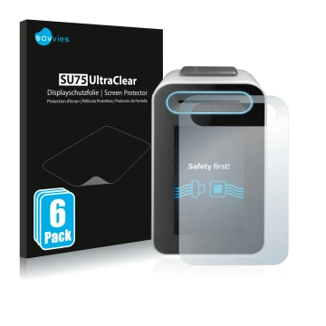 Parte frontale di una confezione del prodotto con il logo del marchio Savvies. Accanto è raffigurato il dispositivo Cherry eHe