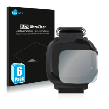 Parte frontale di una confezione del prodotto con il logo del marchio Savvies. Accanto è raffigurato il dispositivo Aqualung i