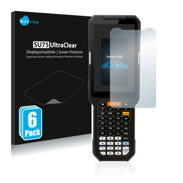 Parte frontale di una confezione del prodotto con il logo del marchio Savvies. Accanto è raffigurato il dispositivo Point Mobi