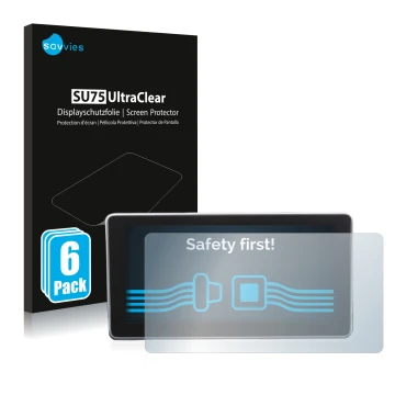 Parte frontale di una confezione del prodotto con il logo del marchio Savvies. Accanto è raffigurato il dispositivo Audi A4 B9