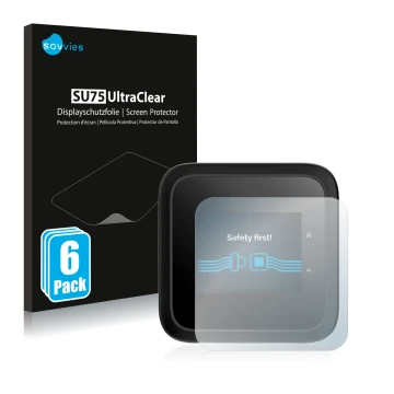 Parte frontale di una confezione del prodotto con il logo del marchio Savvies. Accanto è raffigurato il dispositivo Netgear Ni
