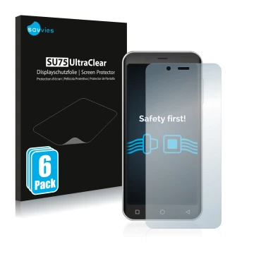 Parte frontale di una confezione del prodotto con il logo del marchio Savvies. Accanto è raffigurato il dispositivo Peaq PSP40