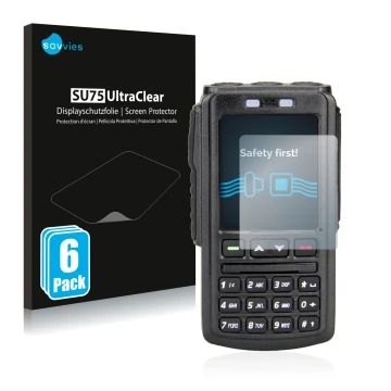 Parte frontale di una confezione del prodotto con il logo del marchio Savvies. Accanto è raffigurato il dispositivo AnyTone BT