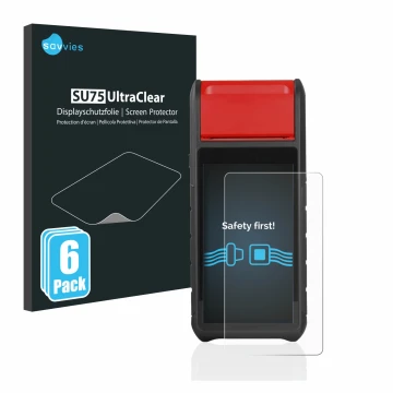 Parte frontale di una confezione del prodotto con il logo del marchio Savvies. Accanto è raffigurato il dispositivo Autel Maxi