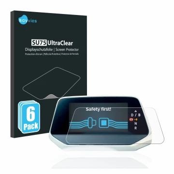 Parte frontale di una confezione del prodotto con il logo del marchio Savvies. Accanto è raffigurato il dispositivo Volkswagen