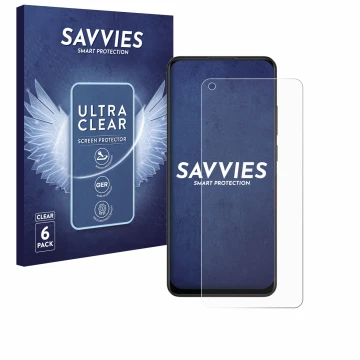 Parte frontale di una confezione del prodotto con il logo del marchio Savvies. Accanto è raffigurato il dispositivo Oppo A78 4