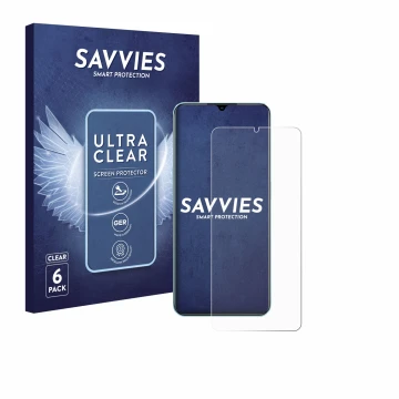 Parte frontale di una confezione del prodotto con il logo del marchio Savvies. Accanto è raffigurato il dispositivo Oppo A78 5