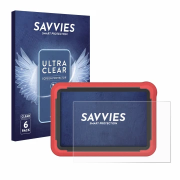 Parte frontale di una confezione del prodotto con il logo del marchio Savvies. Accanto è raffigurato il dispositivo Launch X-4