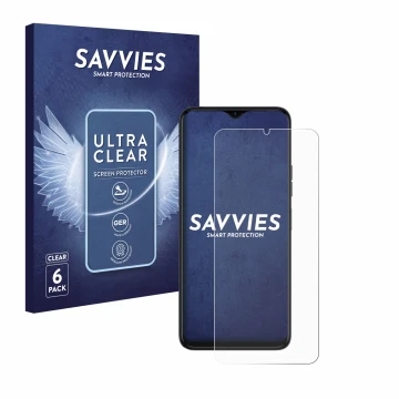 Parte frontale di una confezione del prodotto con il logo del marchio Savvies. Accanto è raffigurato il dispositivo Tecno Spar