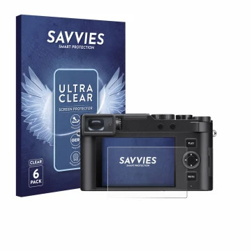 Parte frontale di una confezione del prodotto con il logo del marchio Savvies. Accanto è raffigurato il dispositivo Leica D-Lu