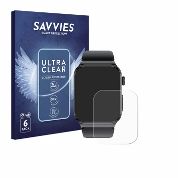 Parte frontale di una confezione del prodotto con il logo del marchio Savvies. Accanto è raffigurato il dispositivo andoer Sma