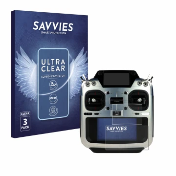 Parte frontale di una confezione del prodotto con il logo del marchio Savvies. Accanto è raffigurato il dispositivo Futaba T26