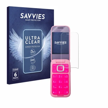 Parte frontale di una confezione del prodotto con il logo del marchio Savvies. Accanto è raffigurato il dispositivo HMD Barbie