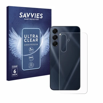 Parte frontale di una confezione del prodotto con il logo del marchio Savvies. Accanto è raffigurato il dispositivo Samsung Ga
