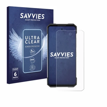 Parte frontale di una confezione del prodotto con il logo del marchio Savvies. Accanto è raffigurato il dispositivo Doogee S20