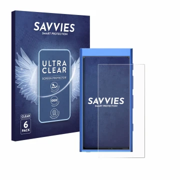 Parte frontale di una confezione del prodotto con il logo del marchio Savvies. Accanto è raffigurato il dispositivo Hiby Digit