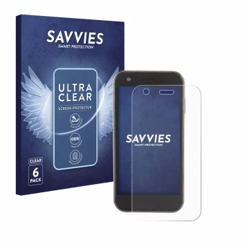 Parte frontale di una confezione del prodotto con il logo del marchio Savvies. Accanto è raffigurato il dispositivo Soyes XS12