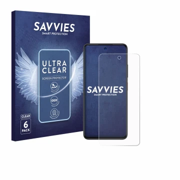 Parte frontale di una confezione del prodotto con il logo del marchio Savvies. Accanto è raffigurato il dispositivo ZTE Blade 