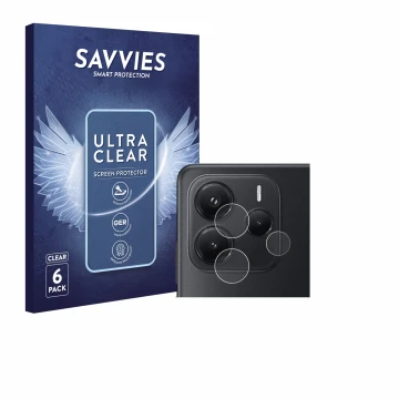 Parte frontale di una confezione del prodotto con il logo del marchio Savvies. Accanto è raffigurato il dispositivo Xiaomi Red