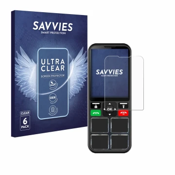 Parte frontale di una confezione del prodotto con il logo del marchio Savvies. Accanto è raffigurato il dispositivo Geemarc CL